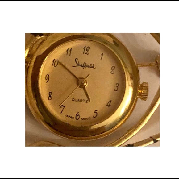 SHEFFIELD VINTAGE ARTESIAN CAT WATCH BROOCH - Picture 3 of 4